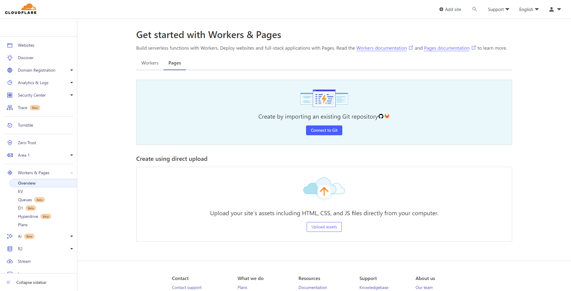 CloudFlare Pagesに移動する