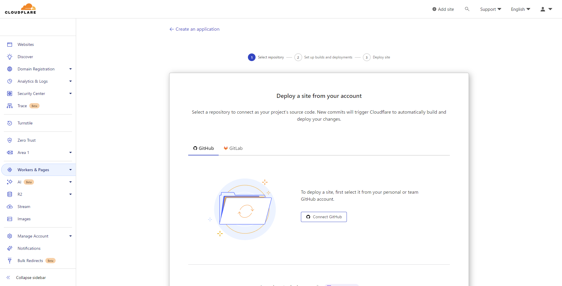 GitHubアカウントを連携する